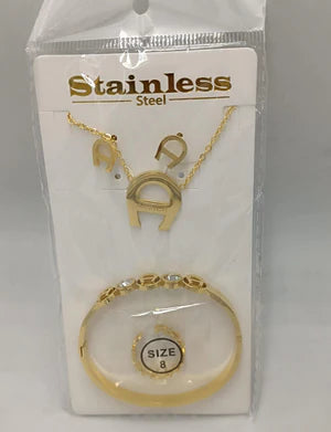 Horseshoe Design Jewelry Set